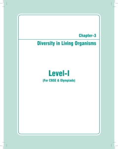 Ch 3 Diversity in living organisms 9 Aakash