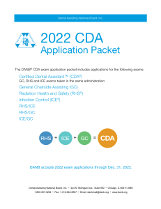 CDA Application Packet