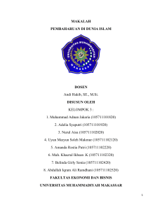 MAKALAH AGAMA Kelompok 3 EP20A