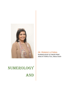 Numerology and profession