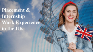 Get work experience in UK - Placement & Internship