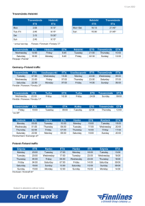 finnlines master schedule 2022