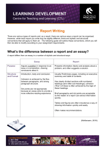 Logistic Management  - LD Report Writing-LH