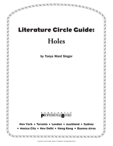 literature circle guide holes