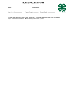2018 4-H Horse Project Record Form