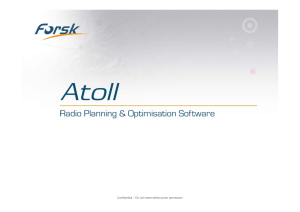 Atoll Radio Planning & Optimization Software Presentation