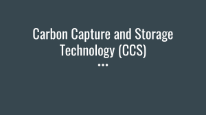 Carbon Capture and Storage Tech