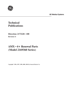 AMX-4+ Renewal Parts Service Manual