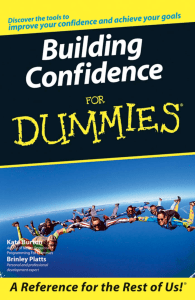Building Self Confidence for Dummies