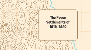 The Peace Settlements of 1919-1920 Vocab (5)