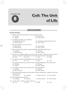 cell the unit of life