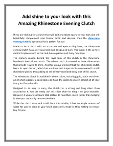 Rhinestone evening clutch