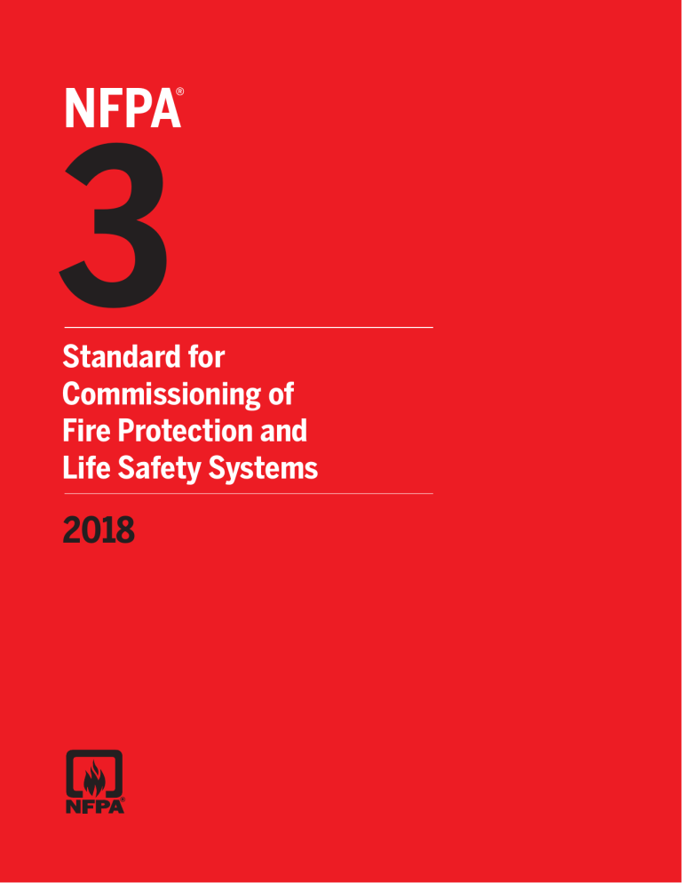 NFPA 3 Standard for Commissioning of Fire Protection and Life Safety
