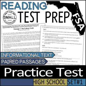 1 - FSA Informational Text Paired Passages Practice Test   Print & Digital