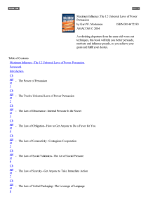 Maximum Influence The 12 Universal Laws of Power by Kurt W. Mortensen, Robert G. Allen (z-lib.org)