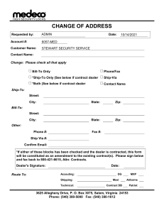 Address Change Form
