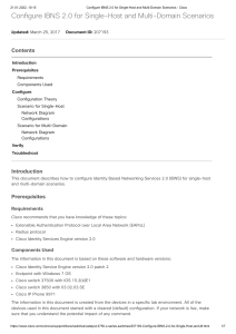 Configure IBNS 2.0 for Single-Host and Multi-Domain Scenarios - Cisco