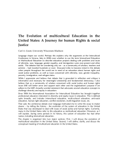 Evolution of multicultural Education in the United States by Carl A. Grant