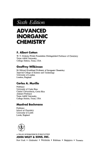 cotton-wilkinson-advanced-inorganic-chemistry-6th edition