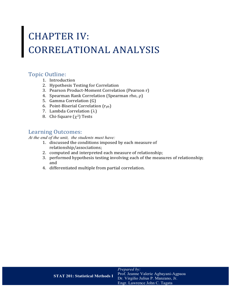 correlation analysis research paper