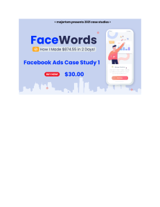 FaceBook ads words