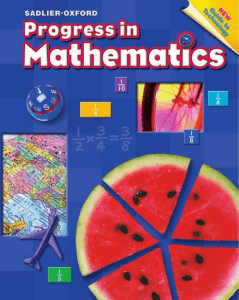 Progress in Mathematics Grade 5 textbook