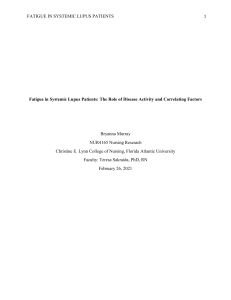 Final Draft Nursing Situation Research Paper