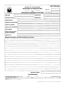Assistance to Nationals (ATN) FORM