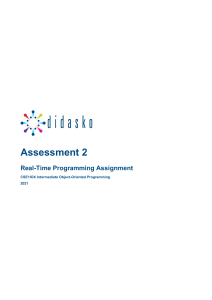 CSE1IOX 2021 Assessment 2