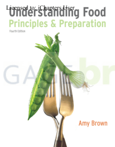 Understanding Food: Principles & Preparation, 4th Ed.