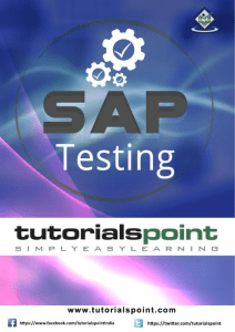 sap testing tutorial