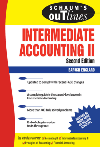 Schaum's Outline Of Intermediate Accounting Ii - PDF Room