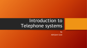 introduction to telephone systems