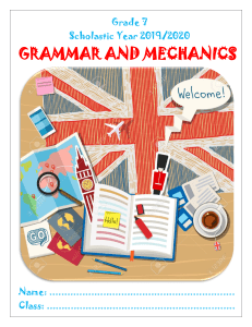 Grammar and Mechanics - 2019-2020 - FINAL VERSION - Copy