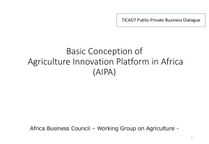 Agri platform in Africa