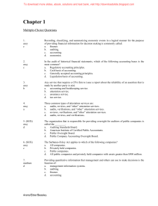 [123doc] - test-bank-with-answers-for-auditing-and-assurance-services-13e-by-arens-chapter-1