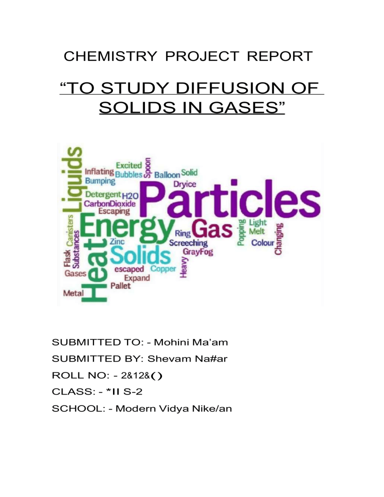 chemistry project work for class 12