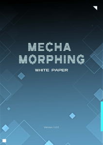 Mecha Morphing White Paper: Robotics & Engineering