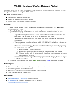 Annotated Rise of Islam Time Line