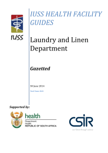 IUSS Laundry and Linen Department  Gazetted