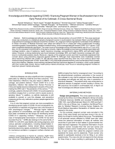 COVID-19 Knowledge & Attitude in Pregnant Women, Iran