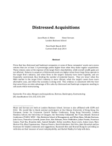 Distressed Acquisitions HHH
