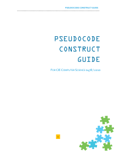 Pseudocode Guide