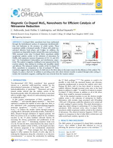 Magnetic Co-Doped MoS2 Nanosheet for Efficient Catalysis of Nitroarene Reduction
