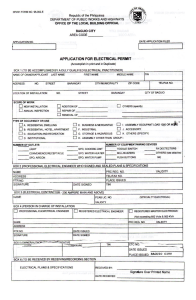 Building Permit Forms and Zoning