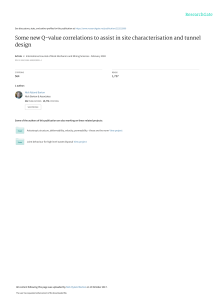 Barton, N. (2002). 'Some new Q-value correlations to assist in site characterization and tunnel design.' Int. J. Rock Mech. & Min. Sci. Vol. 392