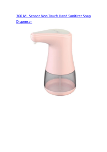 360 ML Sensor Non Touch Hand Sanitizer Soap Dispenser