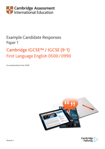 0500 Example Candidate Responses Paper 1 (for examination from 2020)