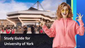 Study Guide for University of York