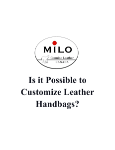 Is it possible to customize leather handbags